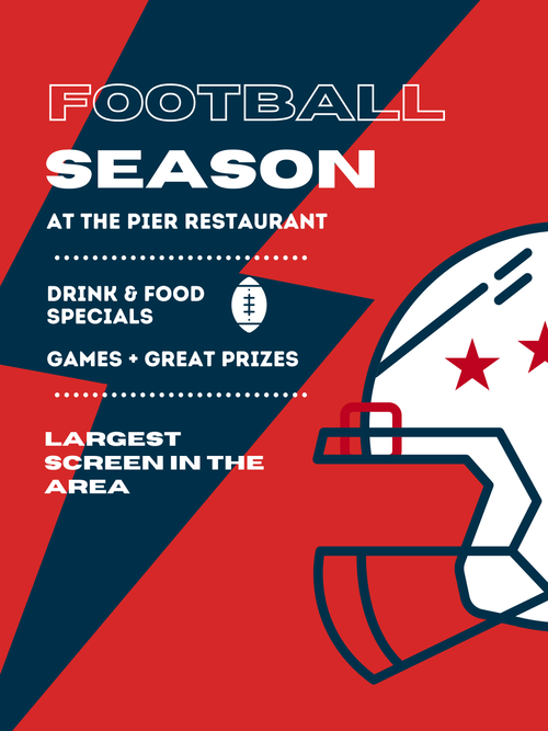 Football Season At the Pier Restaurant
